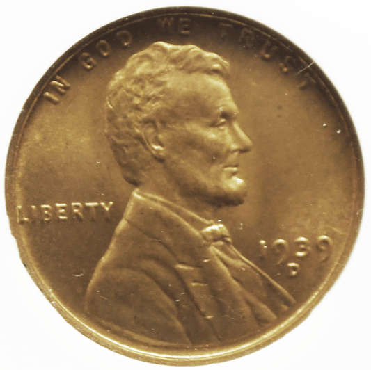 1939 D 1c Lincoln Wheat Cent One Penny NGC MS67 RD Gem Unc Old Holder