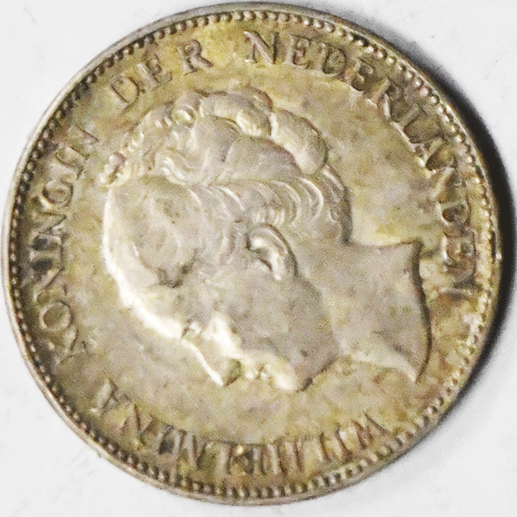 1923 1G Netherlands One Gulden Silver Coin KM# 161.1
