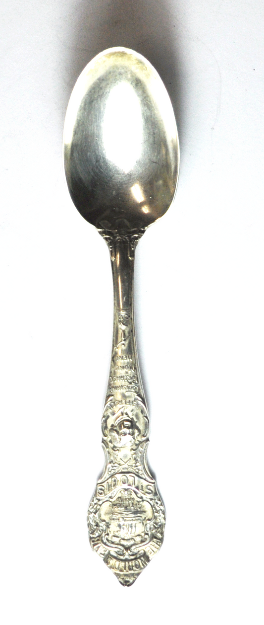 Sterling Wallace Worlds Fair St Louis Souvenir Spoon 4-1/8"