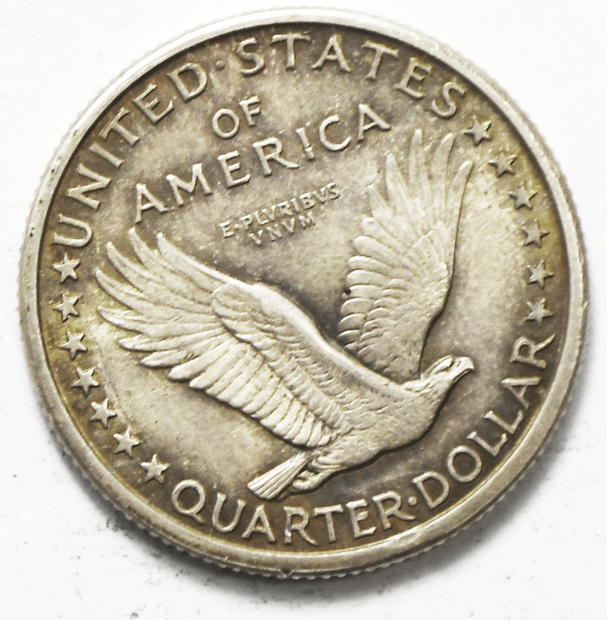 1917 D 25c Standing Liberty Silver Quarter Denver Type 1 Rare