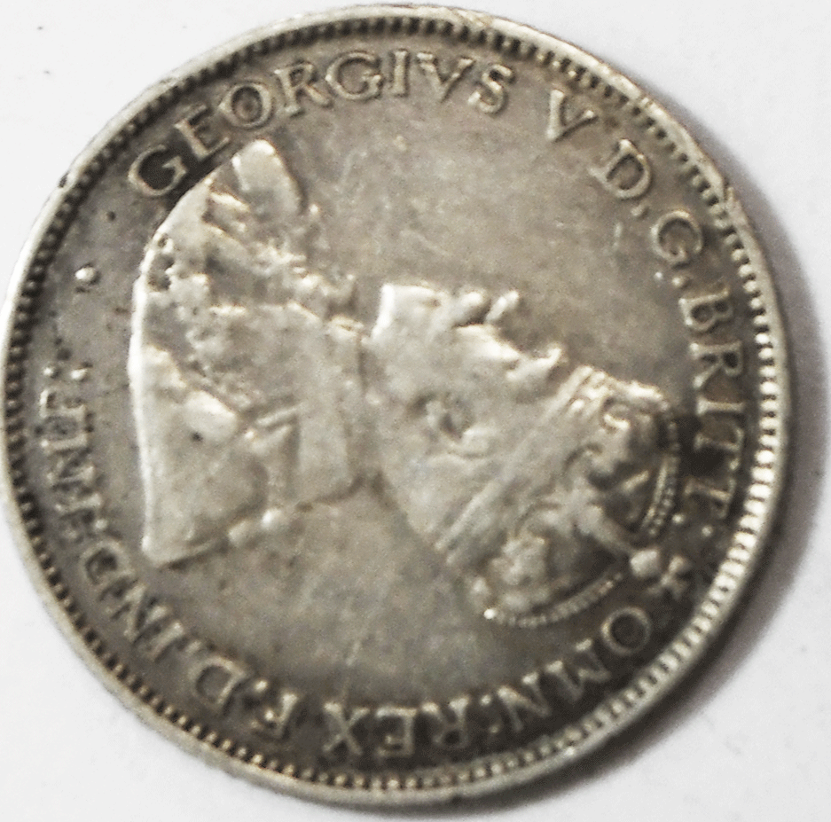 1936 Australia 6 Six Pence Silver Coin KM#25