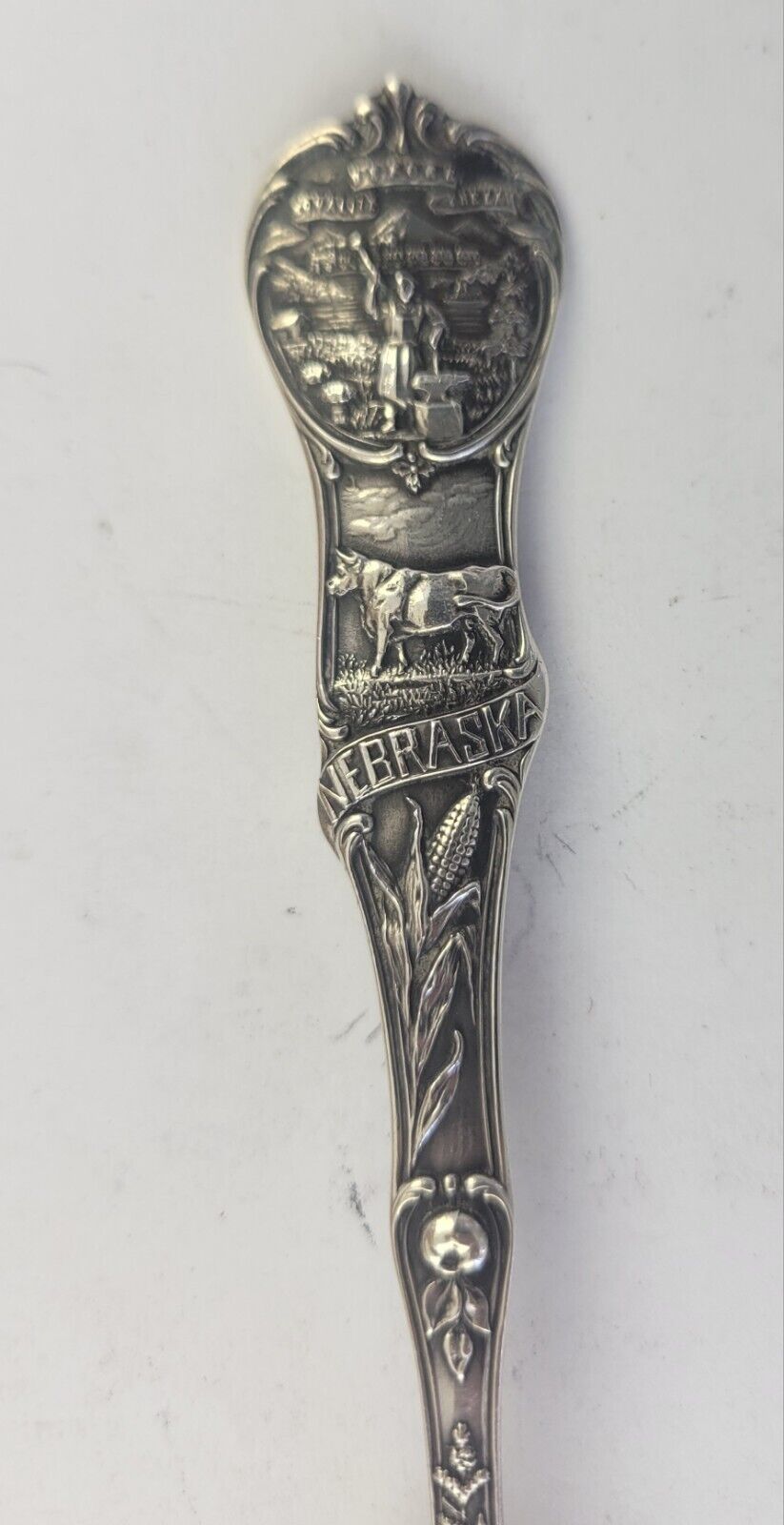 Post Office Omaha Nebraska 5 1/2" Souvenir Spoon Sterling. 63oz. by Watson