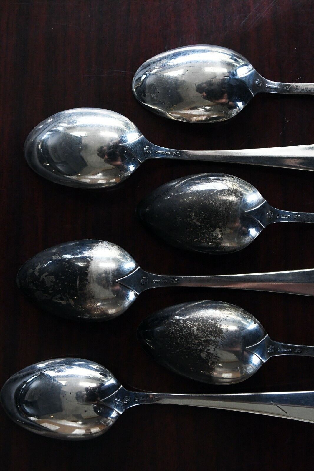 King Albert by Whiting Set of 6 Sterling Silver 4 1/8" Demitasse Spoons 2 oz.