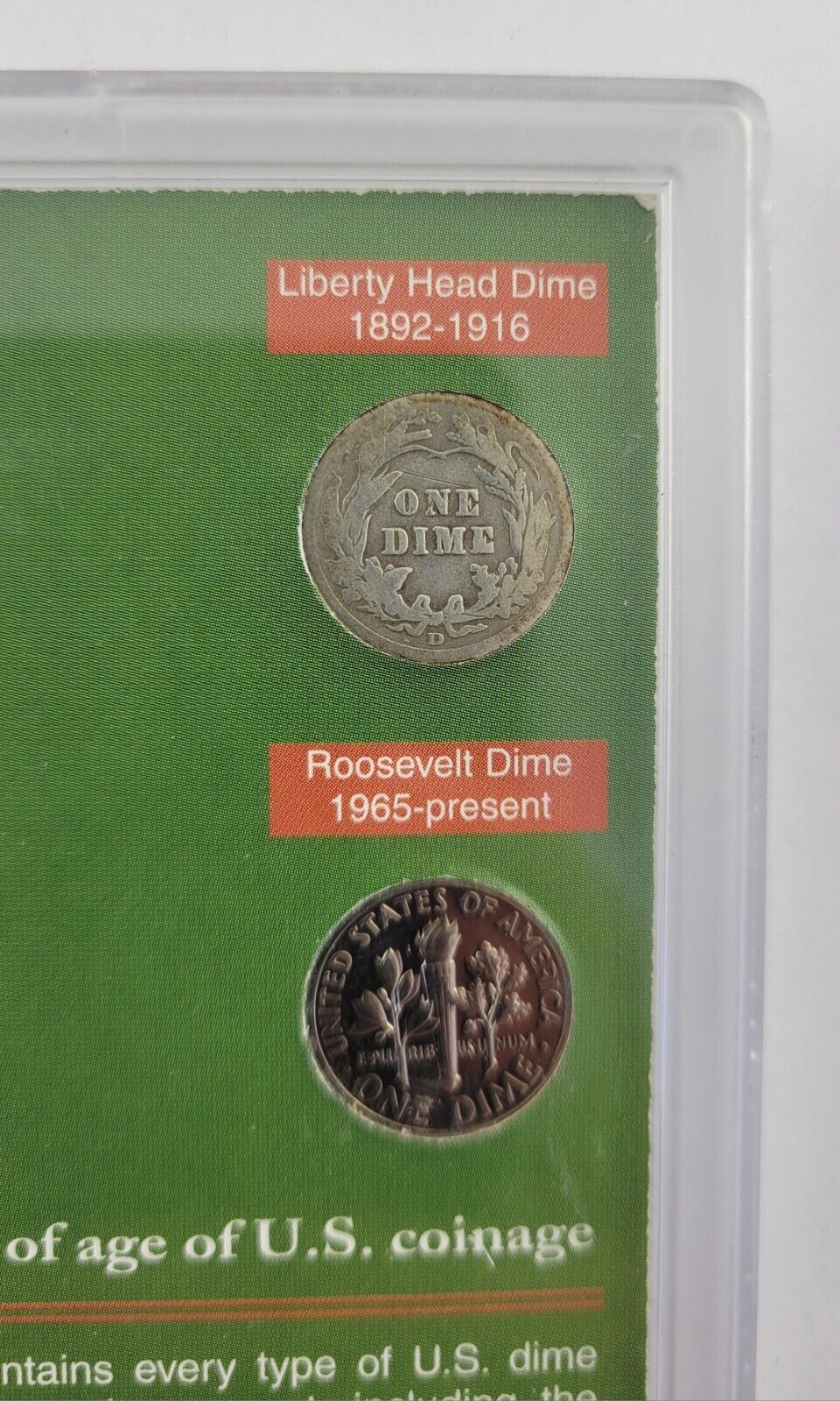American Dimes of the 20th Century 4 Dime Set American Historic Society