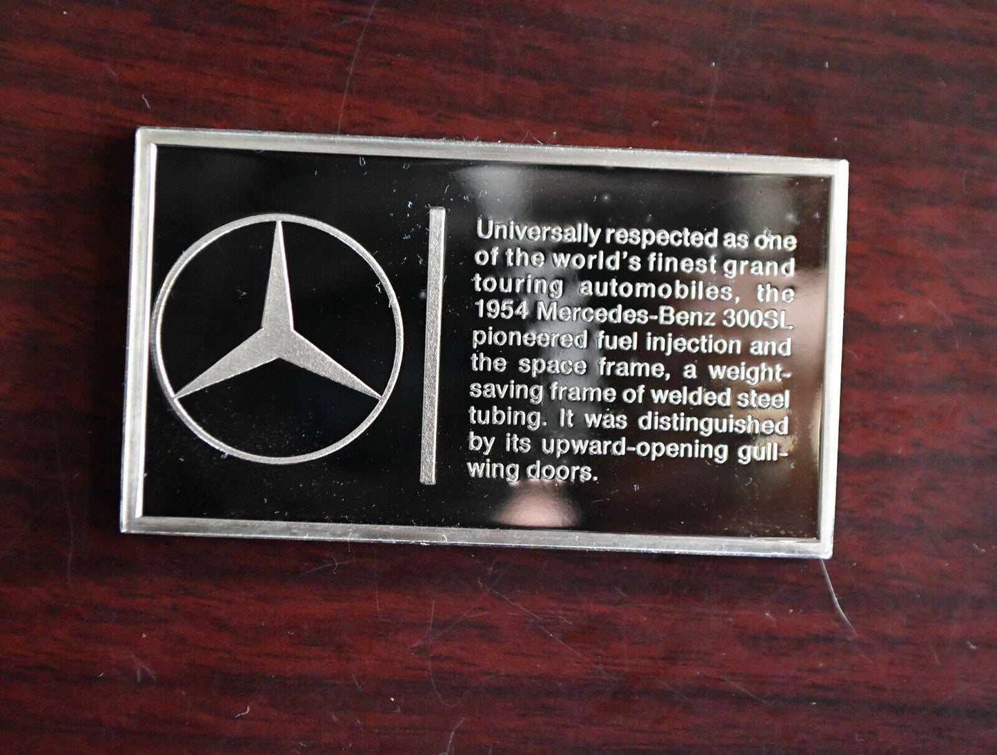 1954 Mercedes Benz Centennial Car Collection 1000 Grain Sterling Franklin Mint