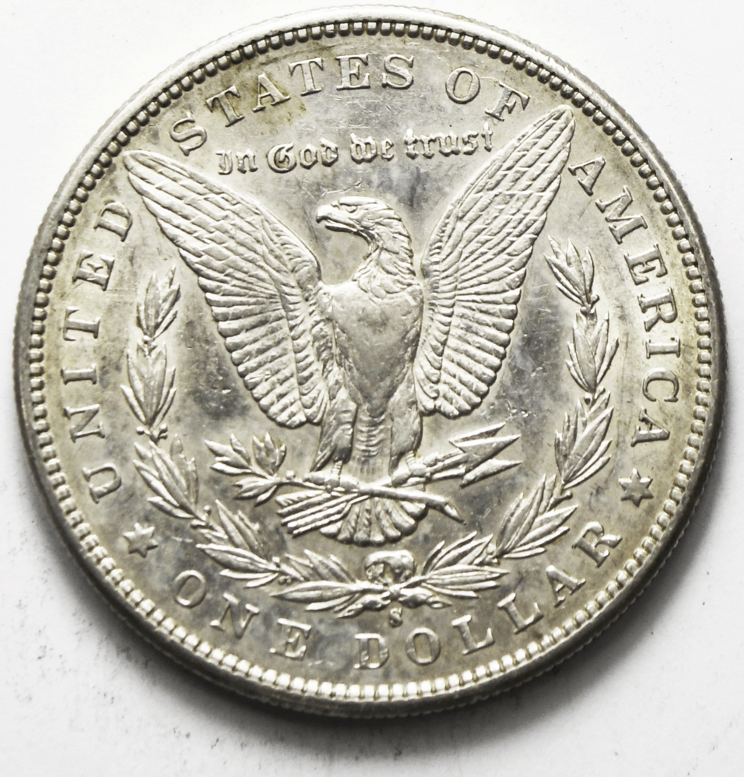 1897 S $1 Morgan Silver One Dollar San Francisco AU