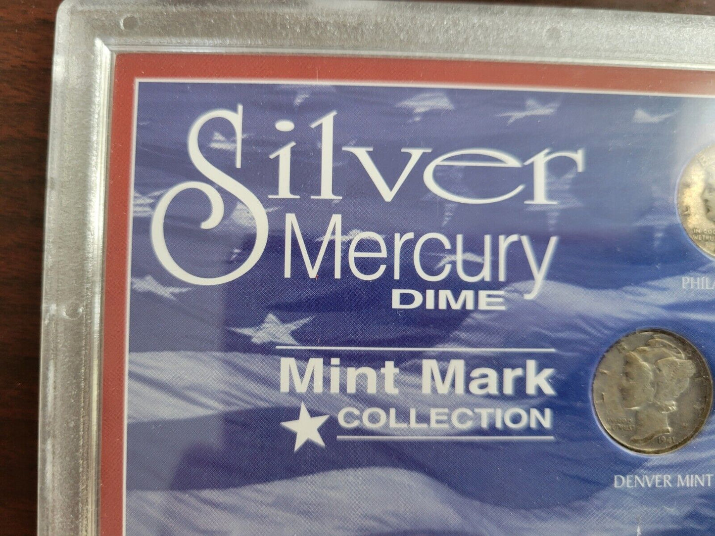 Mint Mark Collection Silver Mercury Dime 3 Coin Set 1941, 1943, P,D,S