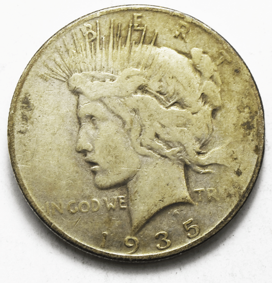 1935 $1 Peace Silver One Dollar US Philadelphia
