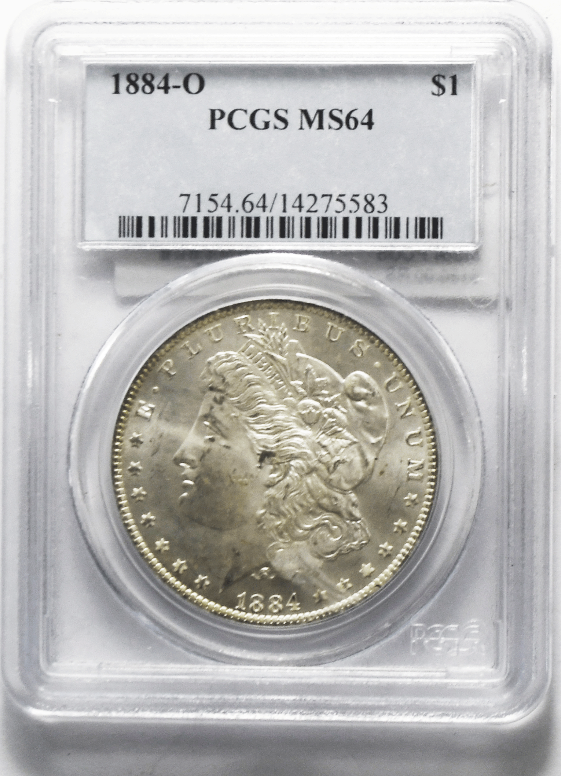 1884 O $1 Morgan Silver One Dollar PCGS MS64 New Orleans