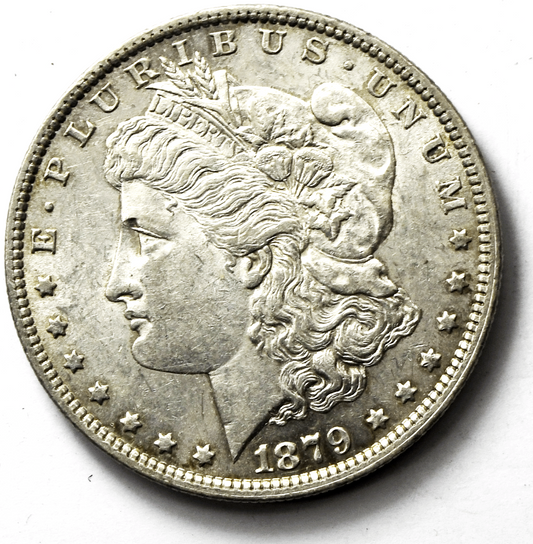 1879 O $1 Morgan Silver One Dollar US Coin New Orleans AU