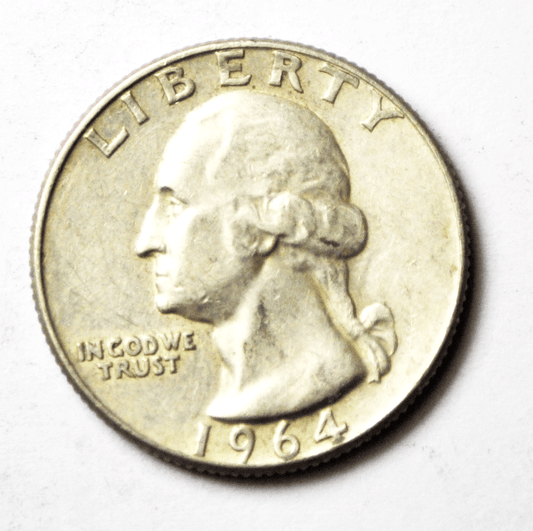 1964 D 25c DDR Washington Silver Quarter Rare FS-801 Rare AU
