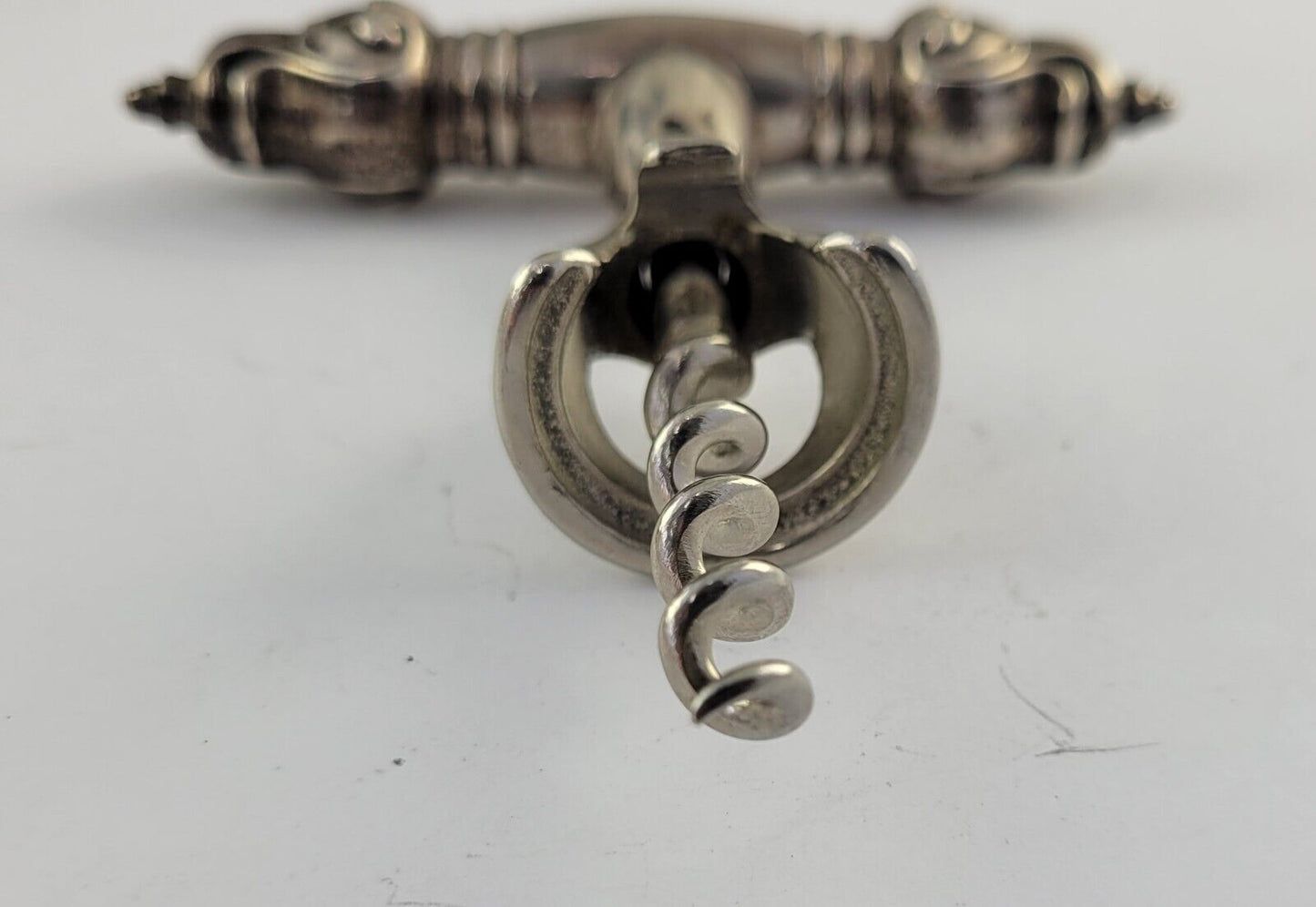 Antique Walker Bell Sterling Silver Corkscrew Barware Wine Opener