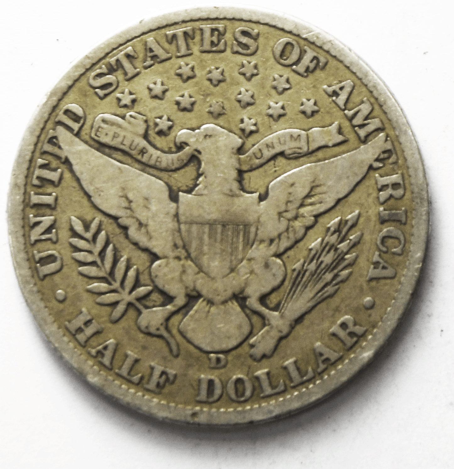 1906 D 50c Barber Silver Half Dollar Fifty Cents US Denver