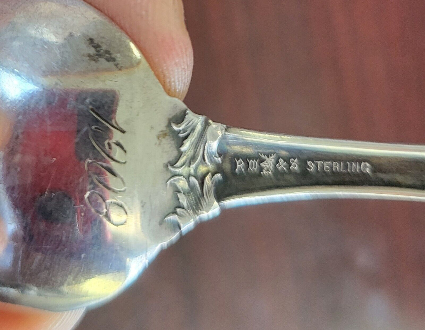 1908 Illinois State Sterling Silver 5 7/8" Souvenir Spoon  .97oz Lincoln