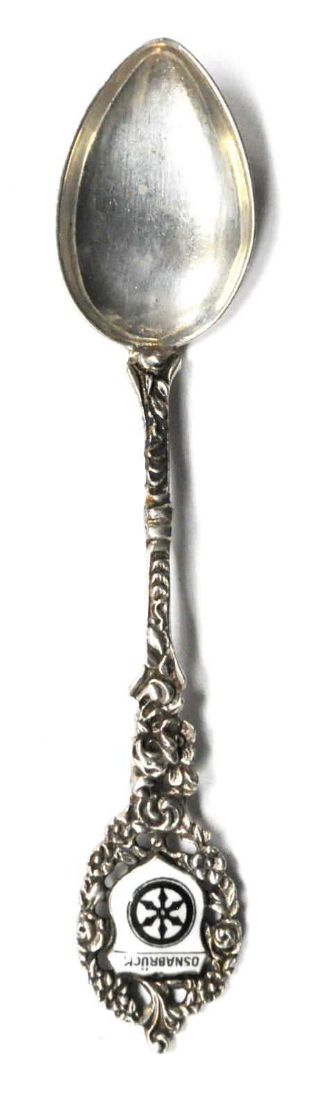 Sterling Silver Osnabrück Germany Souvenir Spoon 4-1/4"