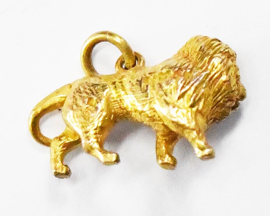 9ct Gold Payton Pepper Sons Birmingham Lion Charm 19mm x 12mm