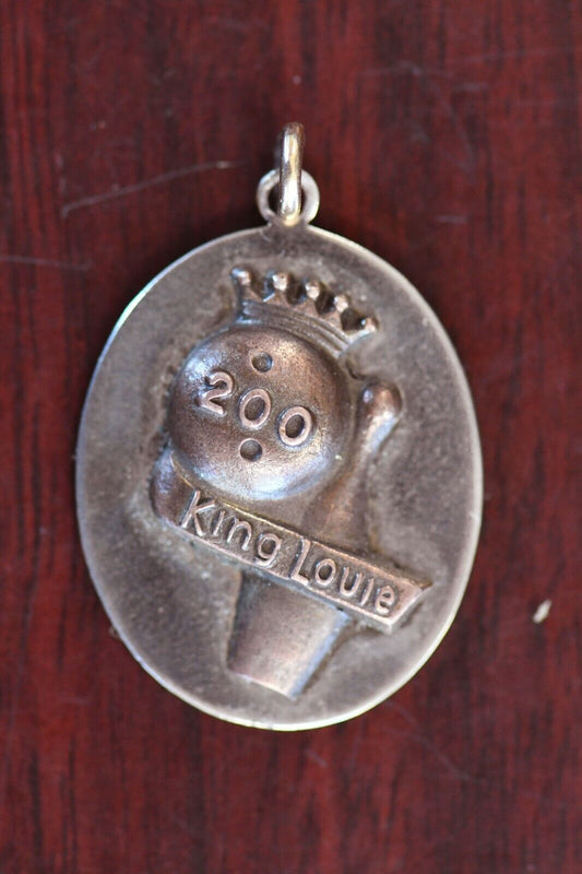 King Louie Kansas City Bowling 200 Vintage Pendant Mo. BPA Coppertone 1"