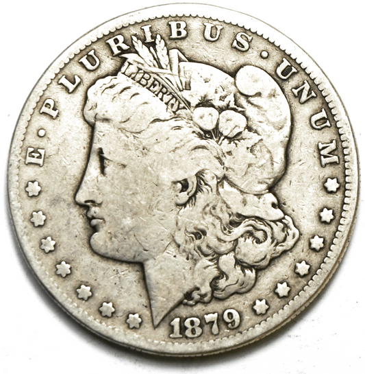 1879 S $1 Morgan Silver One Dollar US Coin San Francisco 78 Reverse