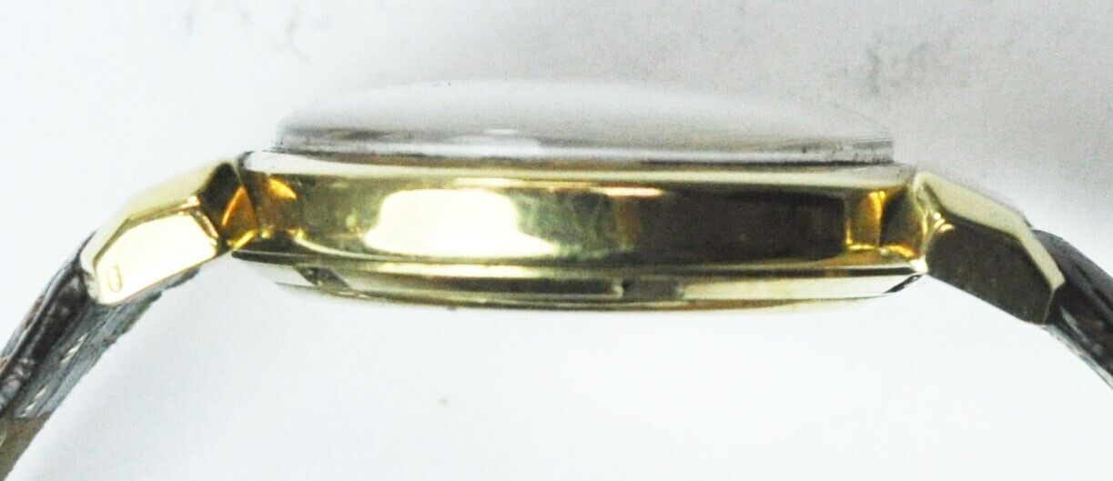 1950 Omega Seamaster 352 18k Gold Bumper Automatic 14324 Hooded Lug Deluxe 34mm