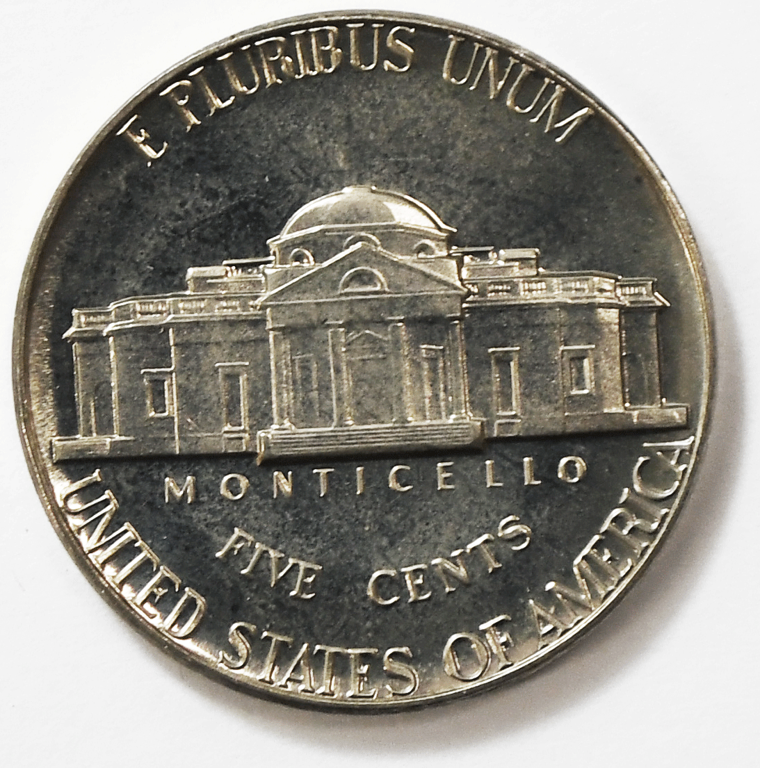 1975 S 5c Jefferson Proof Nickel Five Cents Uncirculated From Proof Set