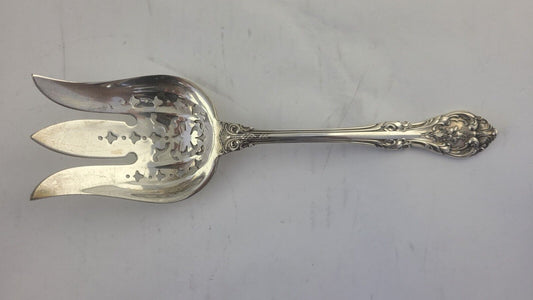 King Edward by Gorham 8 3/4" Sterling Silver Solid Salad Serving Fork 3.6oz.