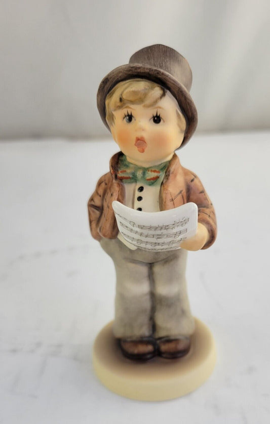 Goebel Hummel 4" Boy "Lamplight Caroler" Singing #847 Germany TMK8