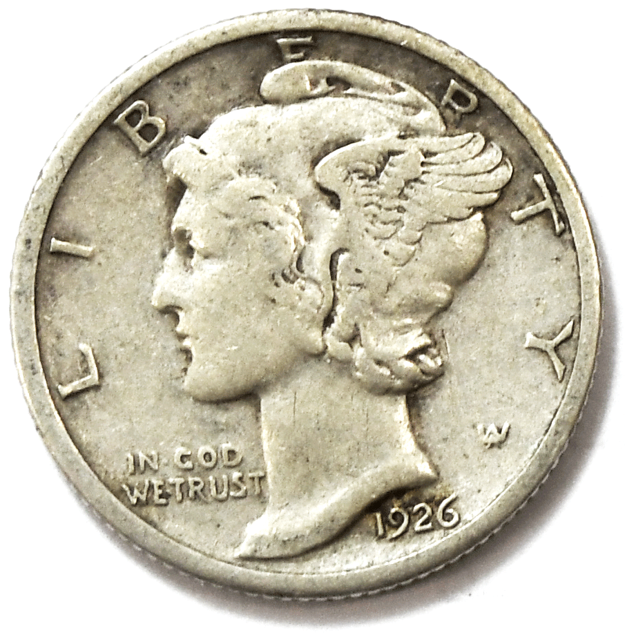 1926 S 10c Mercury Silver Dime Rare Ten Cents San Francisco