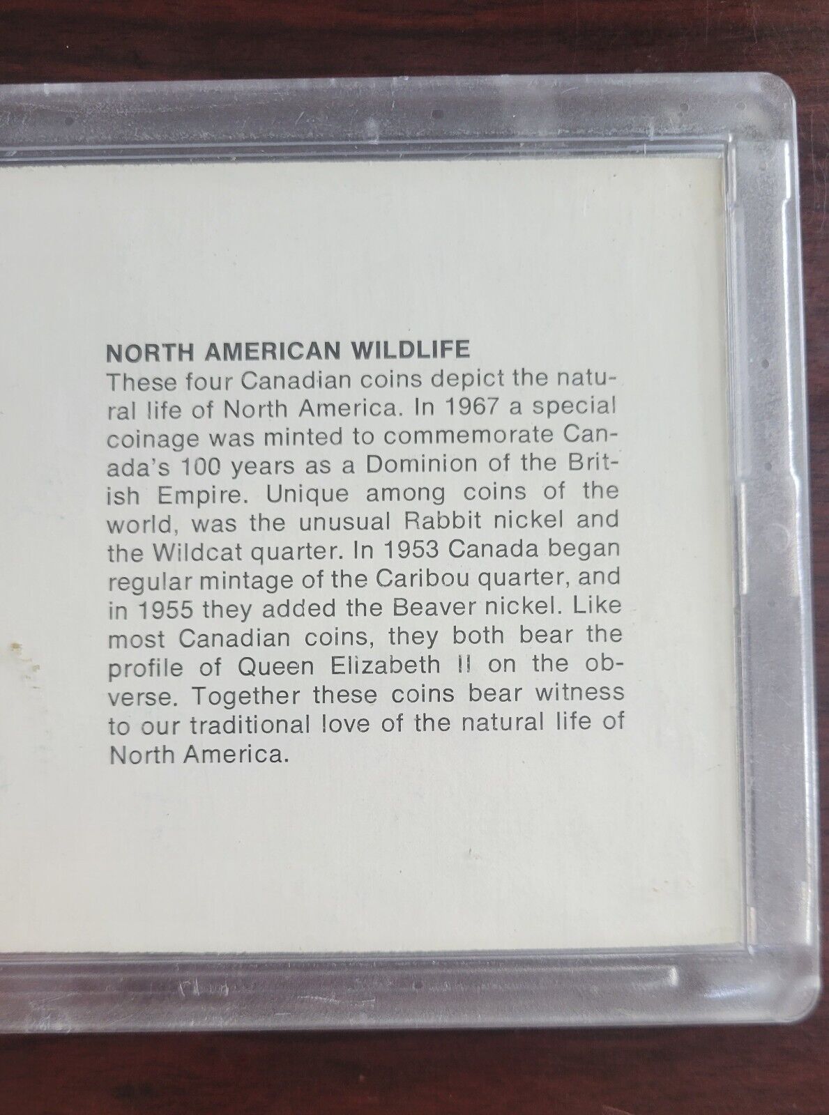 THE AMERICANA SERIES, NORTH AMERICAN WILDLIFE, 4pc Canadian Coin Set