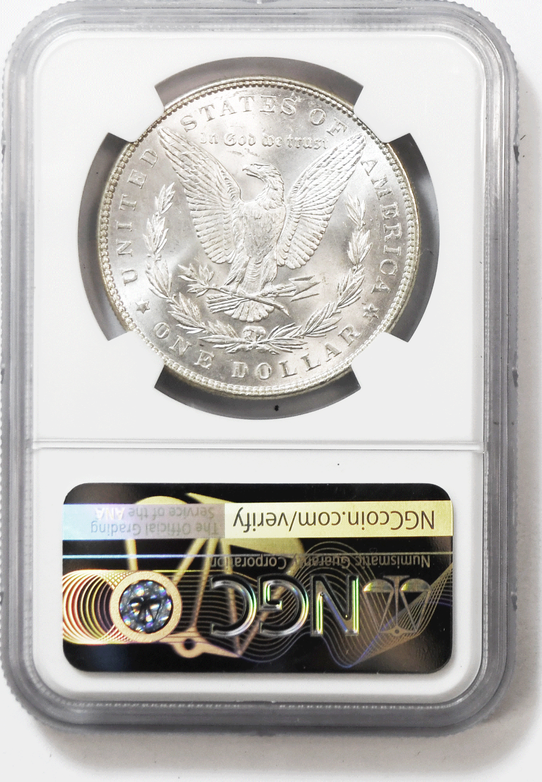 1887 $1 Morgan Silver Dollar MS63 NGC Uncirculated Philadelphia