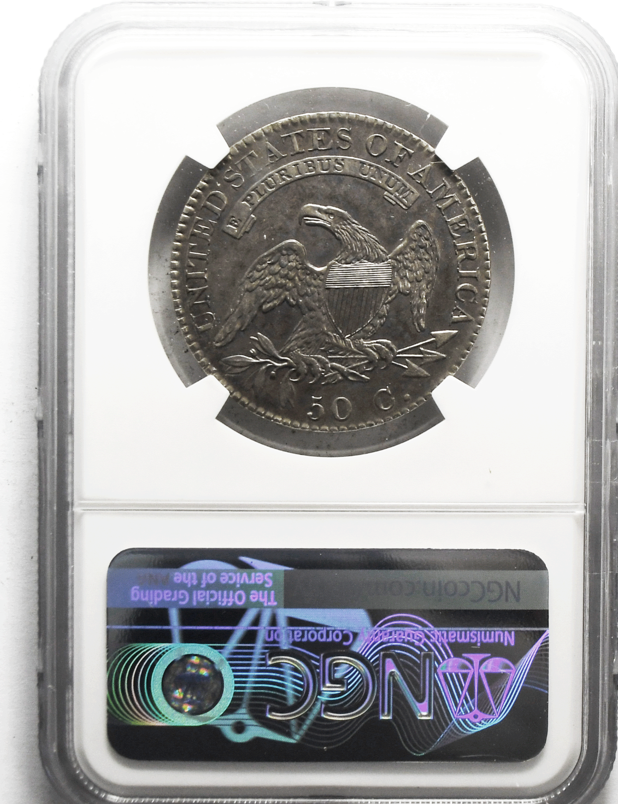 1822 50c Capped Bust Silver Half Dollar Fifty Cents O-108A R-3 NGC Unc
