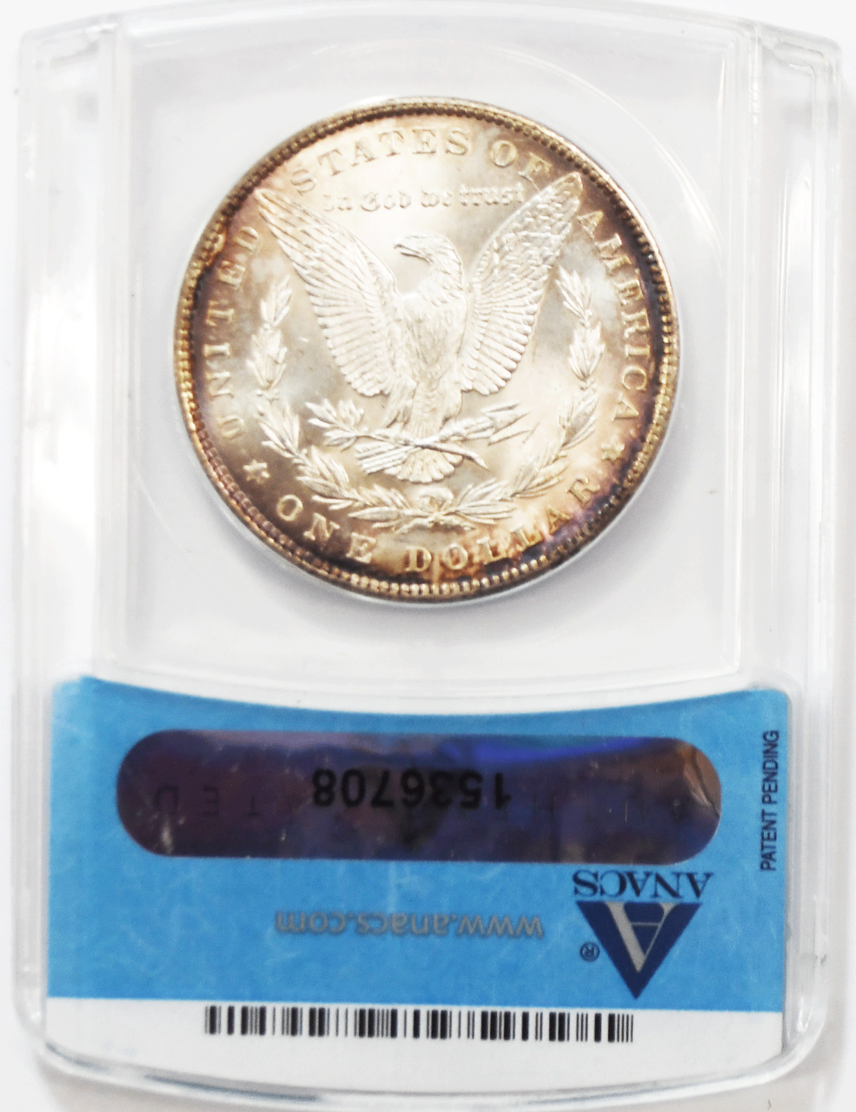 1897 $1 Morgan Silver One Dollar US Coin Philadelphia ANACS MS64