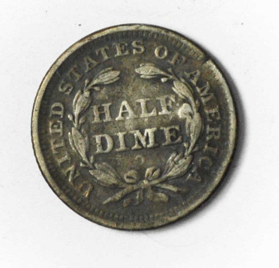 1841 O H10c Seated Liberty Silver Half Dime New Orleans