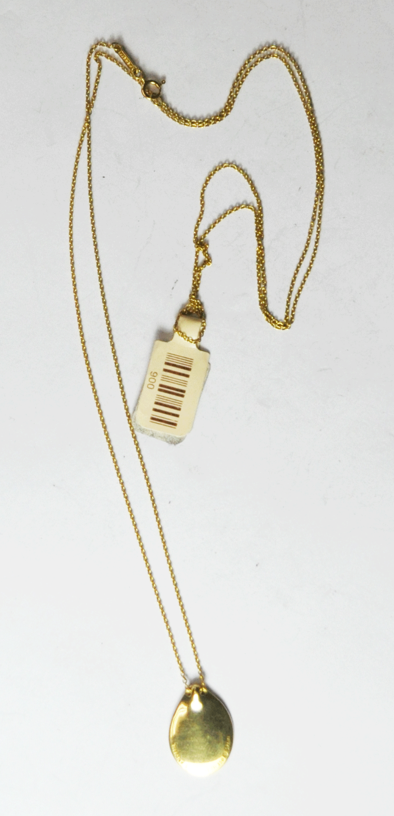 18k Gold Tiffany & Co Elsa Peretti Teardrop Madonna Pendant 20mm 28.5" Necklace