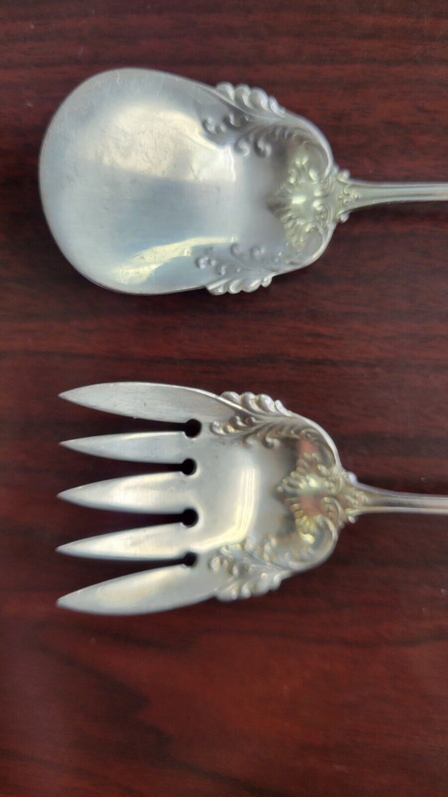 Josephine By Whiting Sardine Serving Set 8 1/4" Long Handled Sterling Silver 2oz