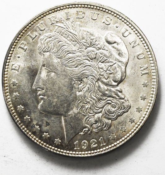 1921 D $1 Morgan Silver One Dollar US Coin Denver Uncirculated
