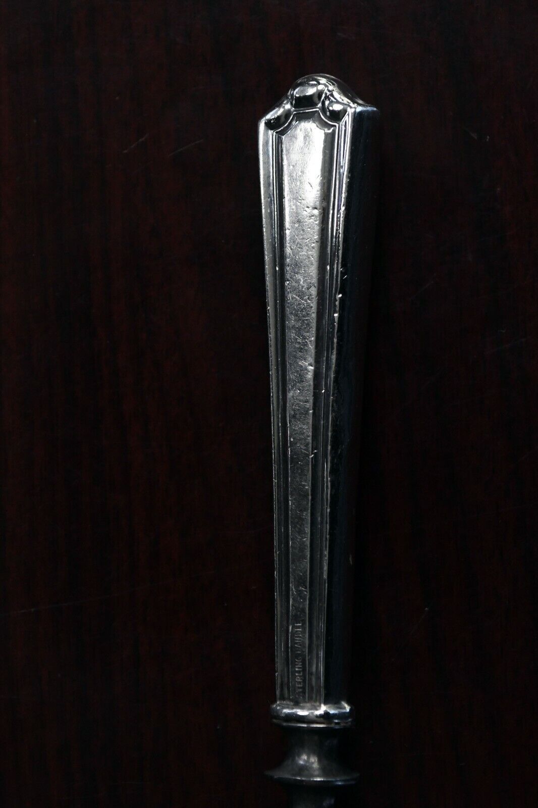 Vintage Sterling Silver/Stainless Carving Fork 8"