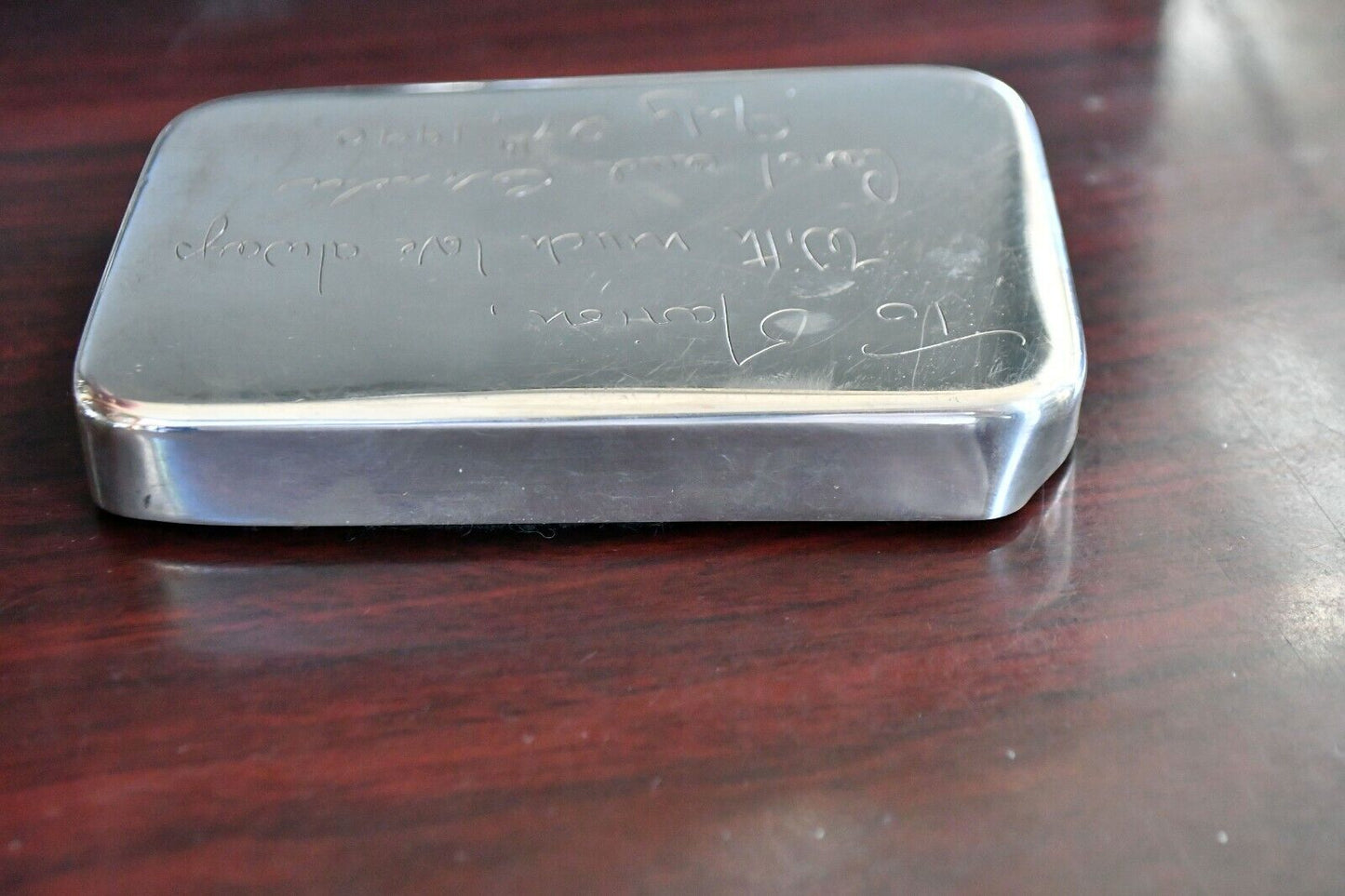 Tiffany & Co. Sterling Silver 925-1000 Vintage Heavy Paperweight 4" x 2 3/4"