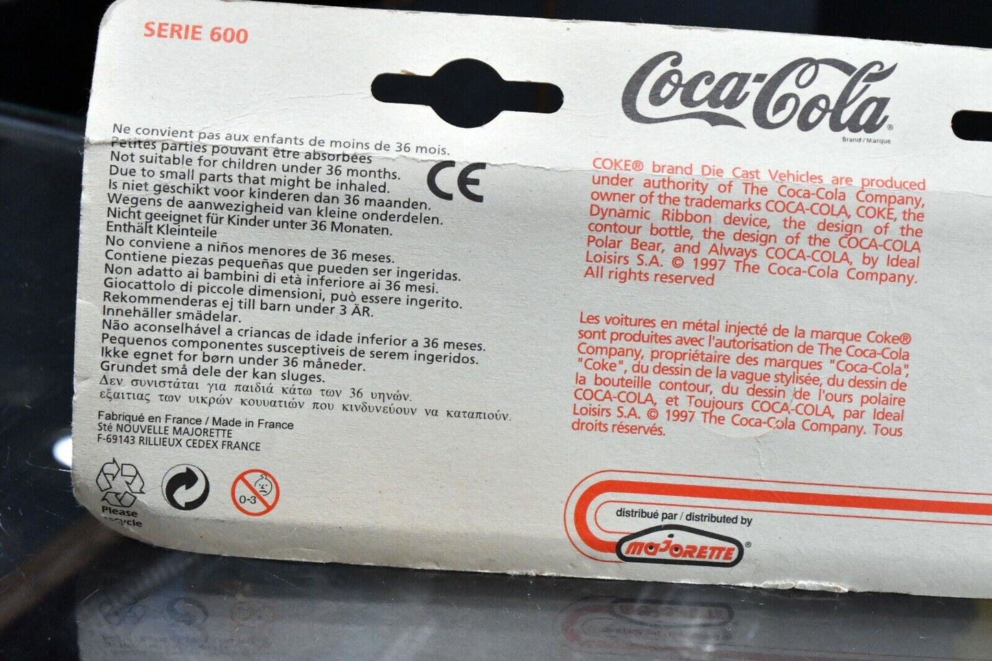 Coca-Cola Semi Trailer & Speedboat Toy Die-Cast Series 600 Sealed in Box