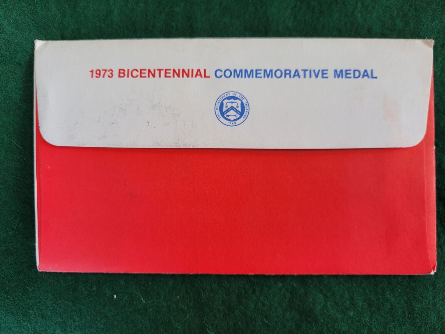 1973 Admas & Henry Bicentennial First Day Cover Commemorative Medal & Stamps Set