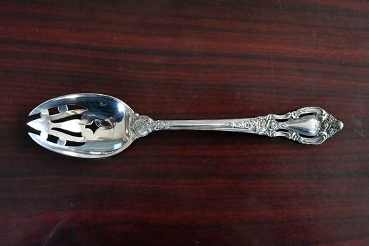 Eloquence by Lunt Sterling Silver 8 1/2" Pierced Table Serving Spoon 3.3 oz.