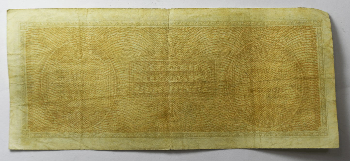 1943 A Italy 500 Lire Military Currency Note A43099638A Five Hundred