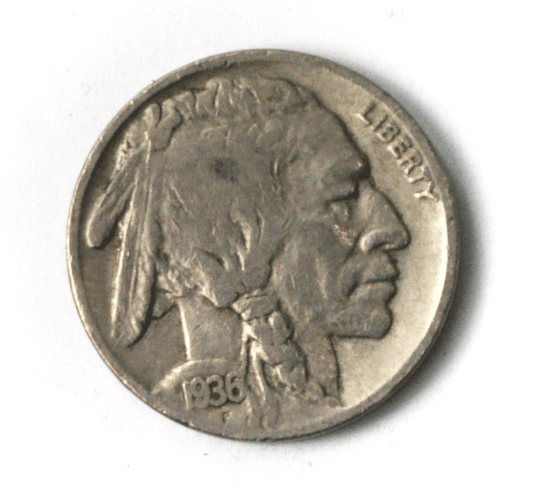 1936 S/S 5c Buffalo Nickel Five Cents San Francisco FS-501