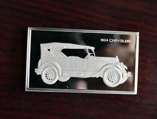 1924 Chrysler Centennial Car Ingot Collection 1000 Grains Sterling Franklin Mint