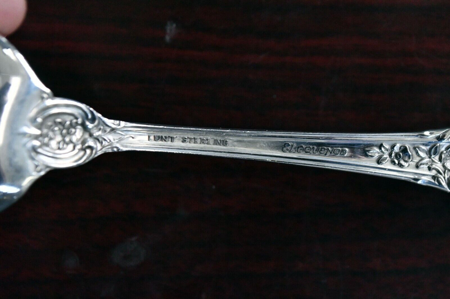Eloquence by Lunt Sterling Silver 6 1/4" Solid Jelly Server Spoon 1.2 oz.