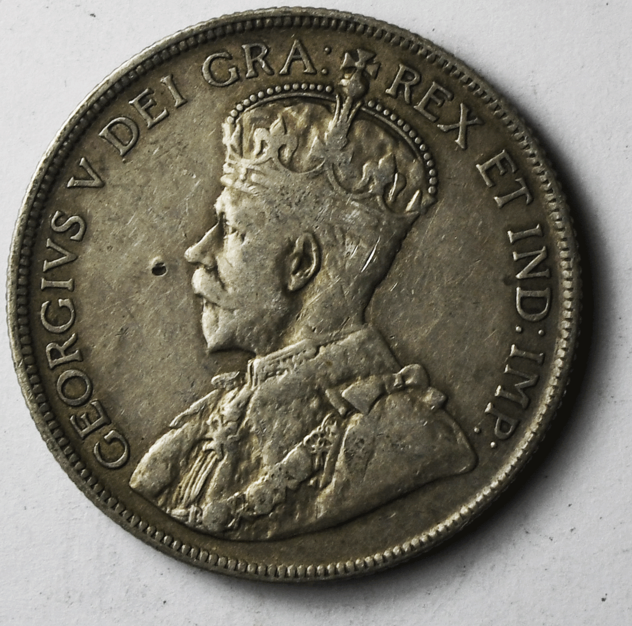 1918 C 50c Canada Newfoundland KM# 12 Rare Low Mintage