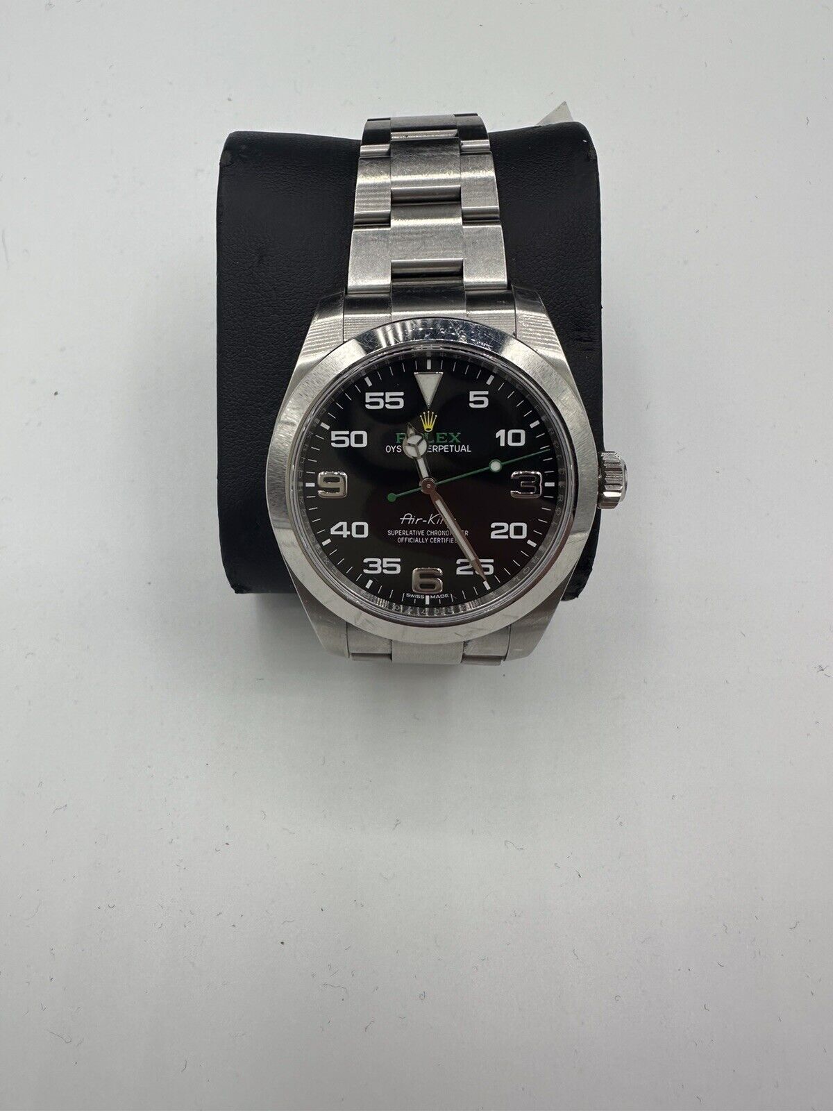 Rolex Air-King 116900 Silver Oyster Bracelet with Silver Bezel
