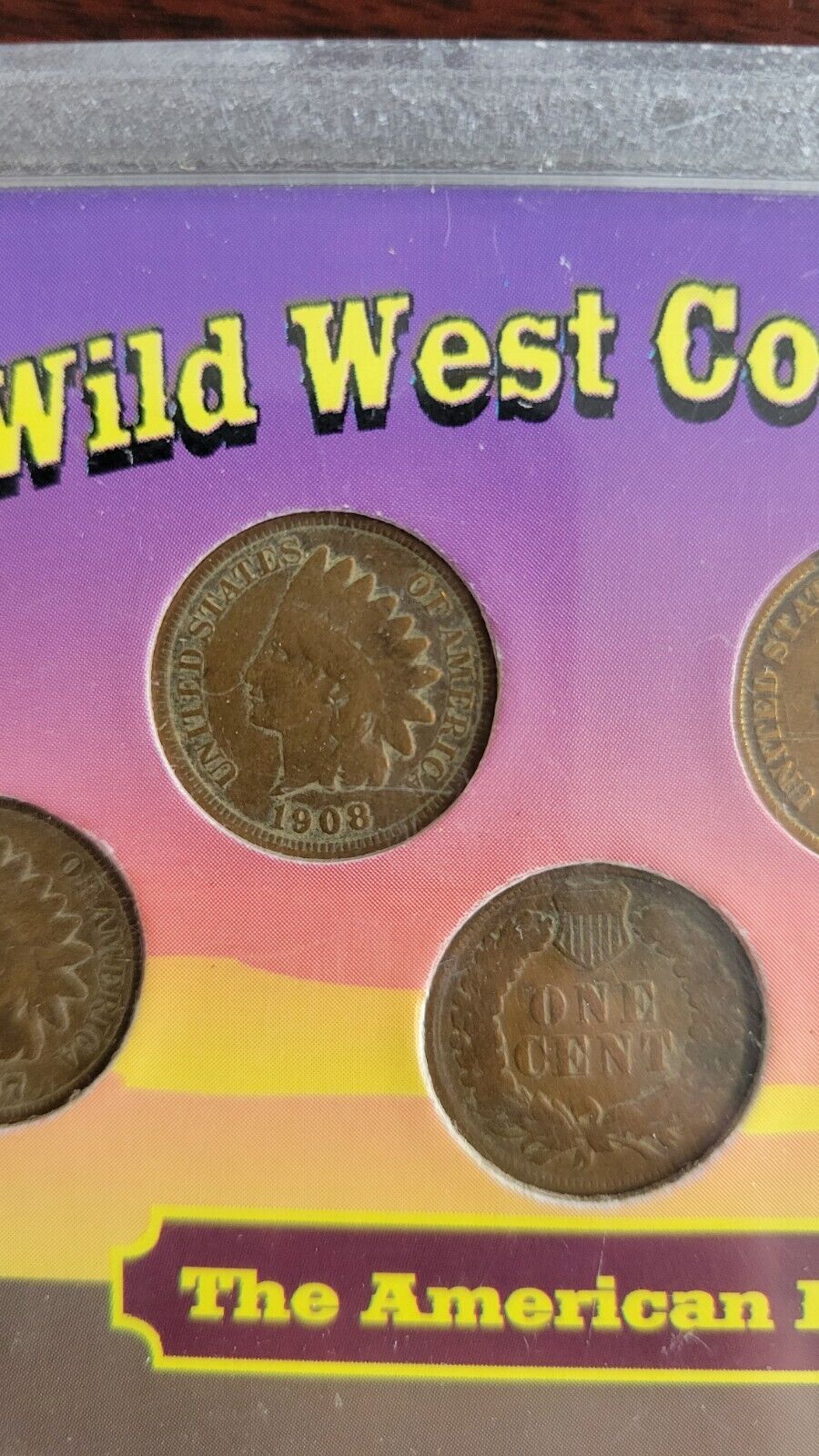 Indian Head Cent Set - The Wild West Coin Collection - 5 Coin Penny Set 1907-08