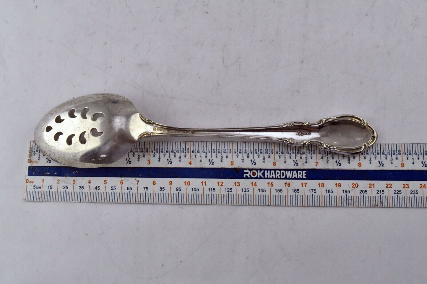 Legato by Towle Sterling Silver 8 3/8" Pierced Serving Spoon 2.2 oz.
