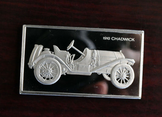 1910 Chadwick Centennial Car Ingot Collection 1000 Grain Sterling Franklin Mint