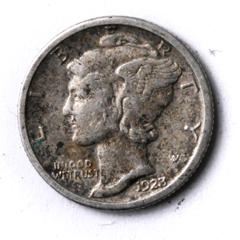 1923 S 10c Mercury Silver Dime Ten Cents Rare San Francisco XF